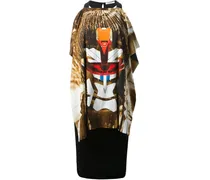 mask graphic dress - Schwarz