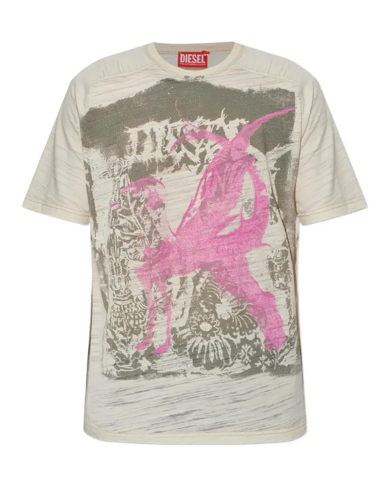 Diesel T-JALO-A T-Shirt - Nude Nude