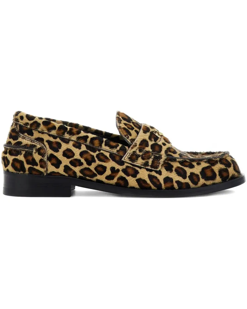 Roberto Cavalli Loafer mit Animal-Print - Braun Braun