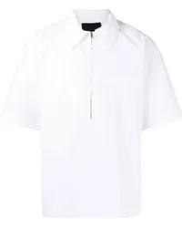 3.1 phillip lim Poloshirt mit Reißverschluss Weiß