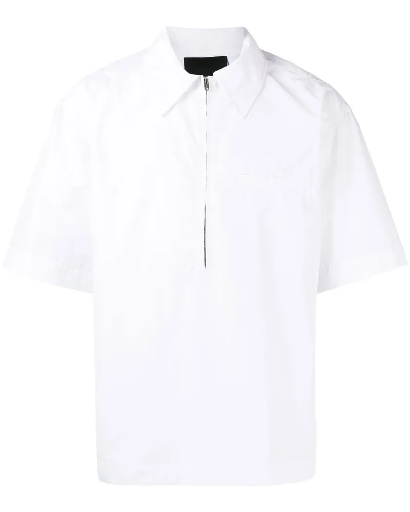 3.1 phillip lim Poloshirt mit Reißverschluss Weiß