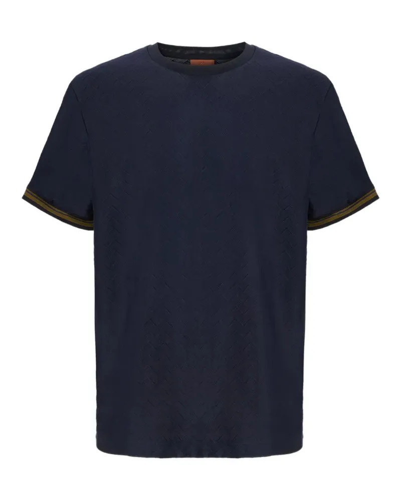 Missoni zigzag-pattern T-shirt - Blau Blau