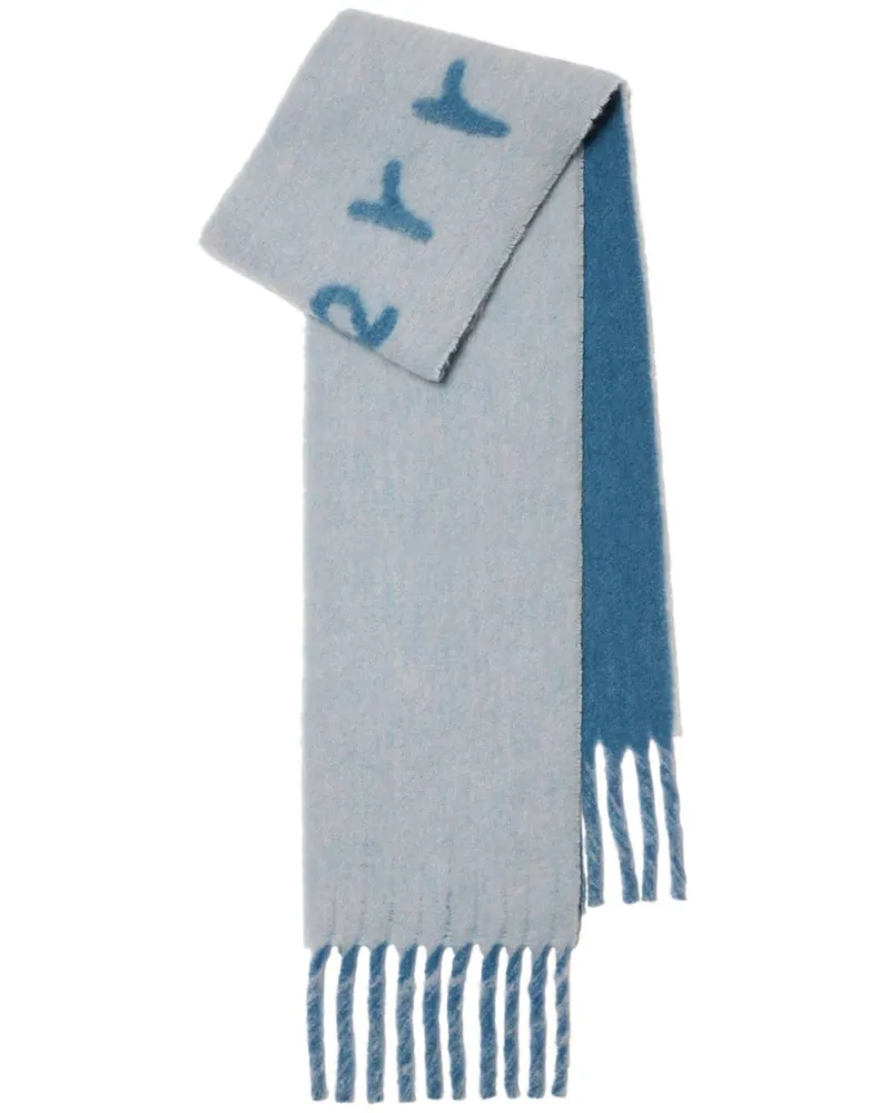 Burberry Wendbarer Schal mit Logo-Intarsie - Blau Blau