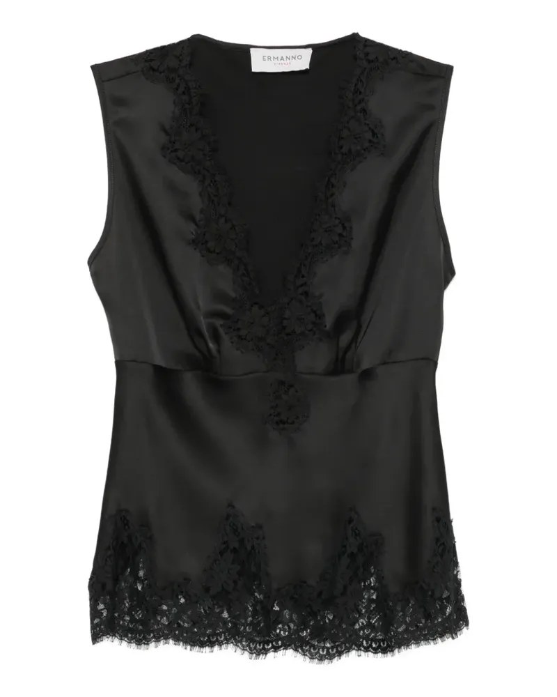 Ermanno Scervino Ärmelloses Top - Schwarz Schwarz