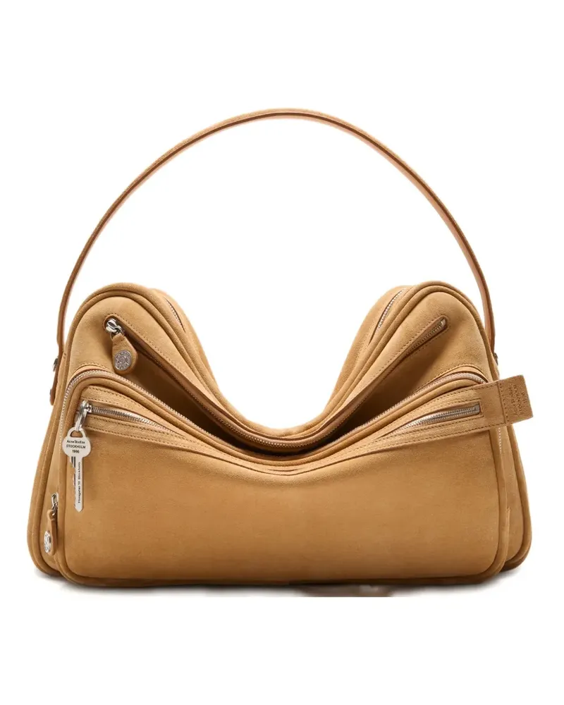 Acne Studios Camero leather shoulder bag - Braun Braun
