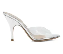 Sofia transparent metallic-finish pumps - Weiß