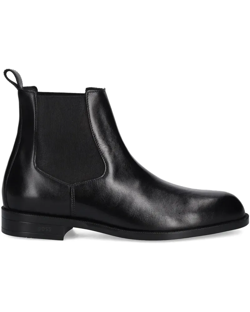 HUGO BOSS Chelsea-Boots mit Lasche - Schwarz Schwarz