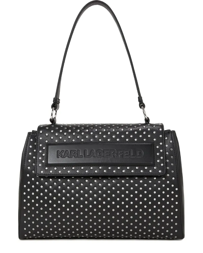 Karl Lagerfeld Ikon K/Stud Handtasche mit Nieten - Schwarz Schwarz