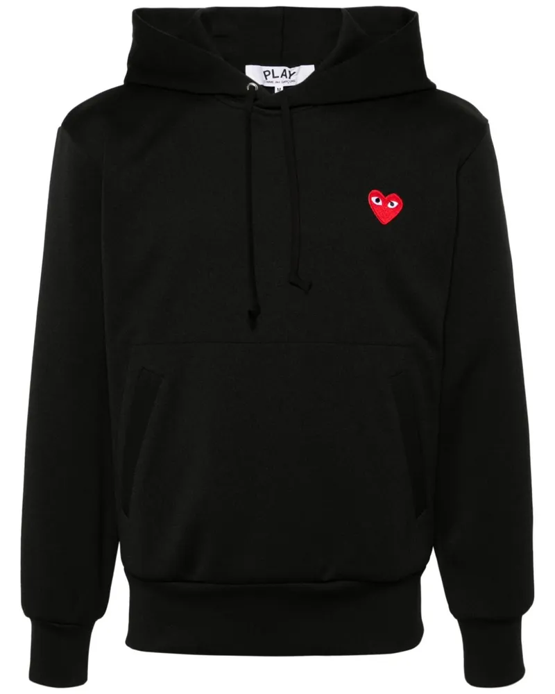 Comme des Garçons Hoodie mit Herz-Print - Schwarz Schwarz