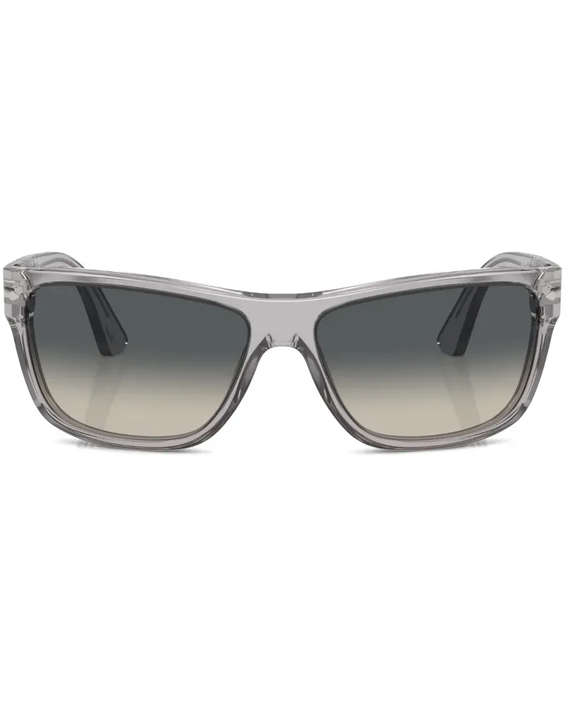 Persol Brille mit eckigem Gestell - Grau Grau