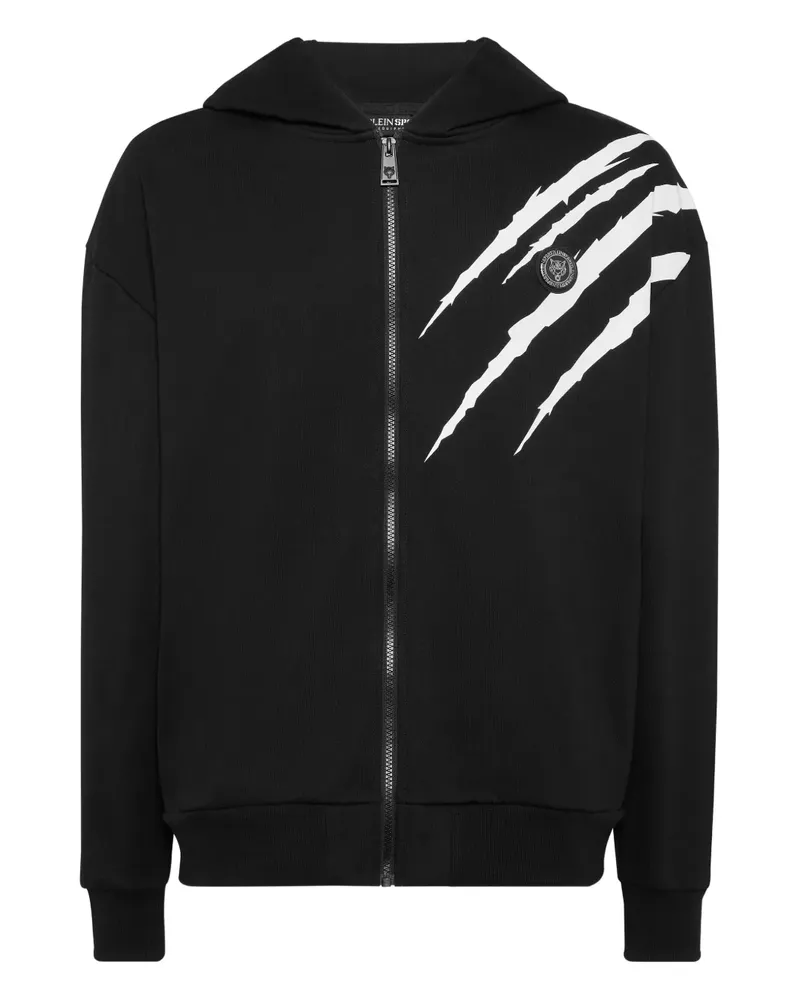 Philipp Plein Jacke mit Reißverschluss - Schwarz Schwarz
