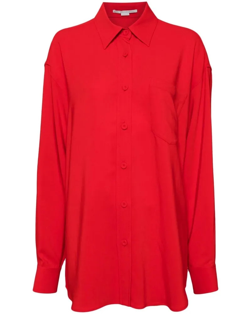 Stella McCartney Iconic Oversized-Hemd - Rot Rot