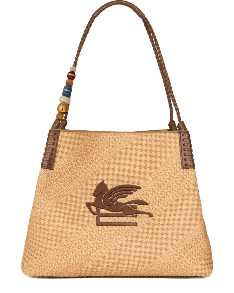 Etro Große Libra Schultertasche - Nude Nude