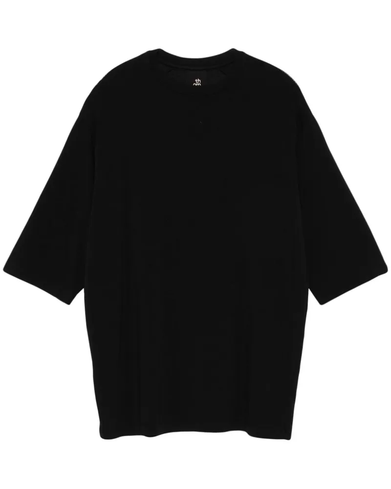 THOM KROM Besticktes T-Shirt - Schwarz Schwarz