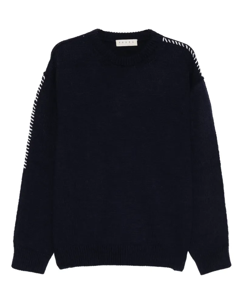 PAURA Hotaka Pullover mit rundem Ausschnitt - Blau Blau