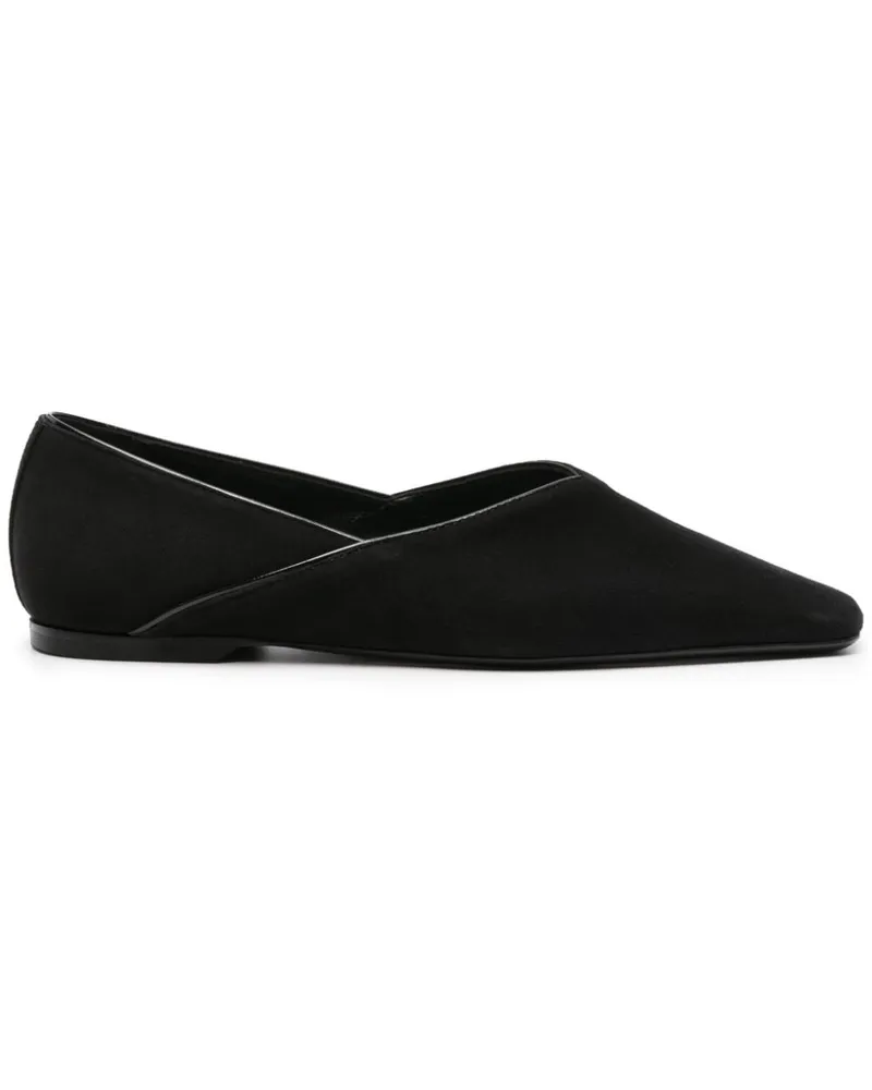 Totême Everyday Wildleder-Loafer - Schwarz Schwarz