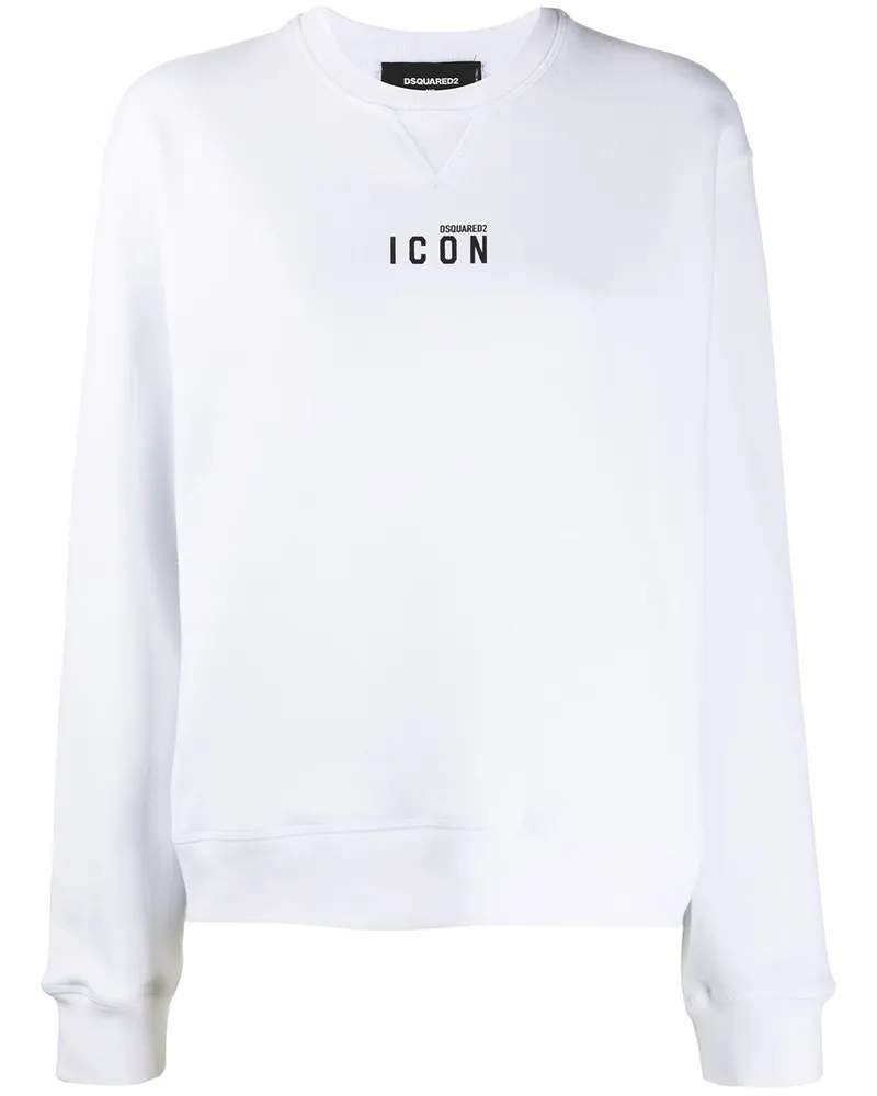 Dsquared2 Sweatshirt mit "Icon"-Print - Weiß Weiß