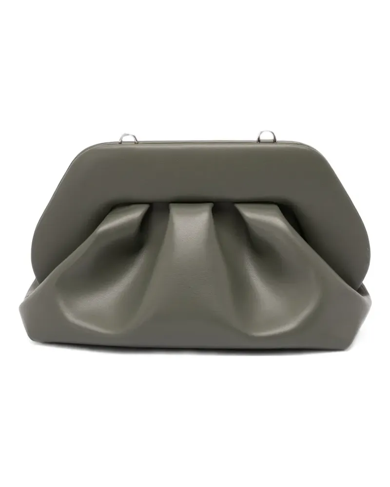 THEMOIRÈ Kleine Bios Clutch mit Raffung - Grün Grün