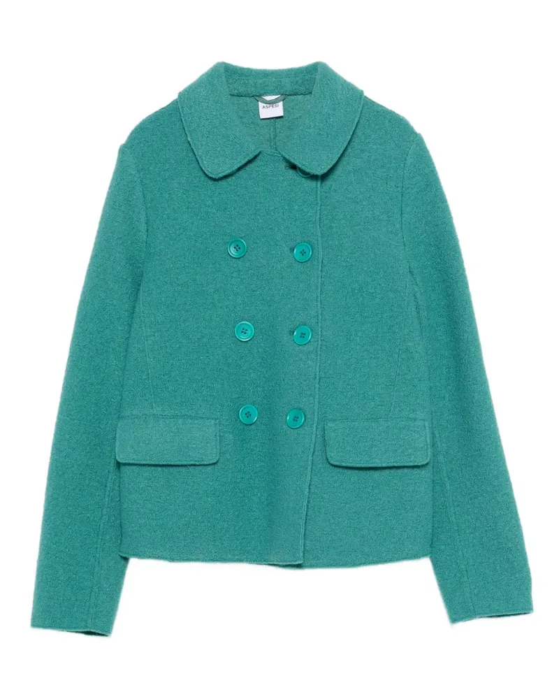 ASPESI Jacke mit rundem Kragen - Grün Grün