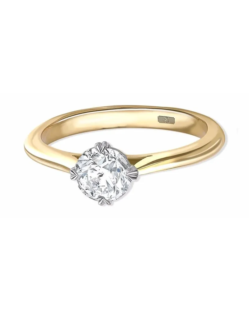 Pragnell 18kt Gelbgoldring mit Diamanten Gold