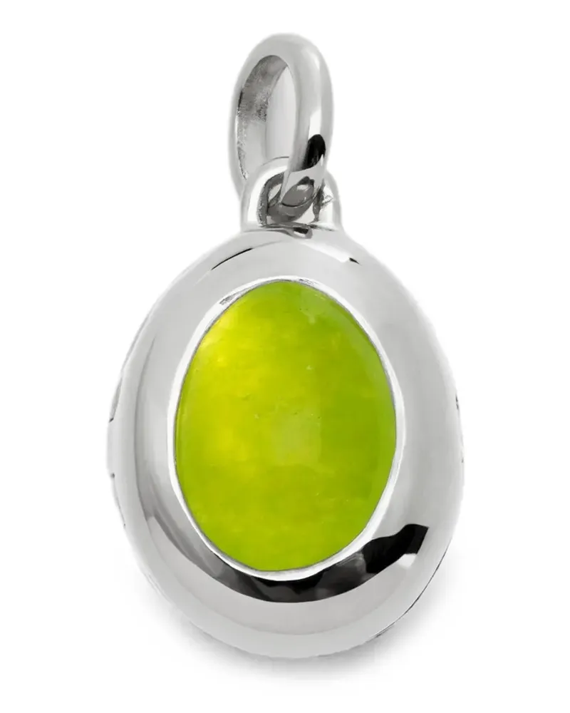 Monica Vinader August Birthstone Locket Halskette mit Anhänger - Silber Silber