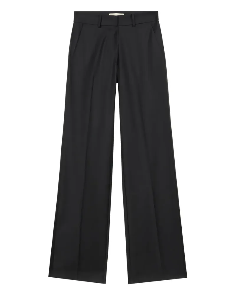 Blumarine Klassische Twill-Hose - Schwarz Schwarz