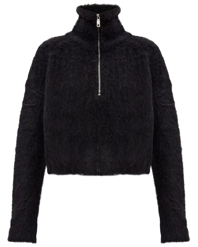 SPORTMAX Pullover mit Reißverschluss - Schwarz Schwarz