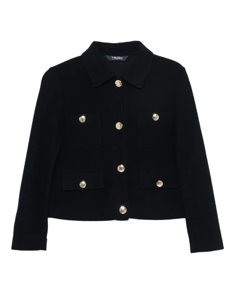 Max Mara Jacke mit Knöpfen - Blau Blau