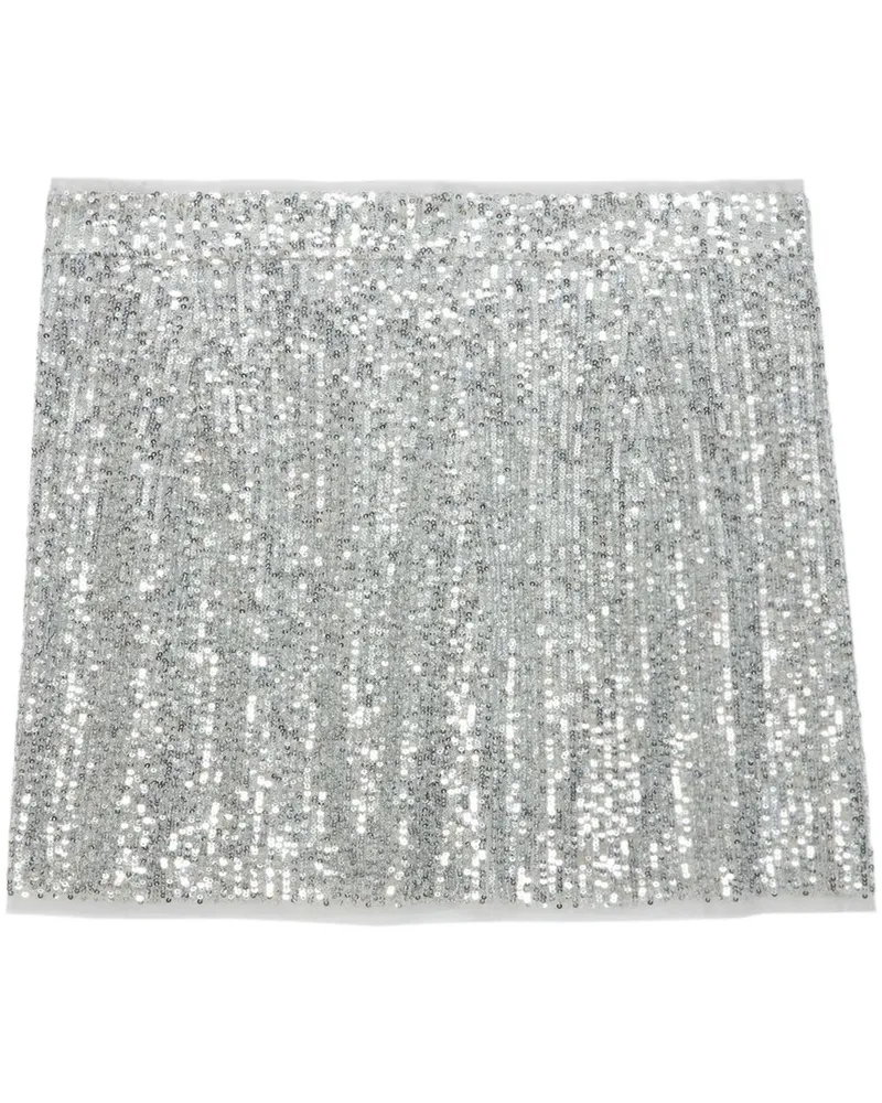 Zadig & Voltaire Midirock mit Pailletten - Silber Silber