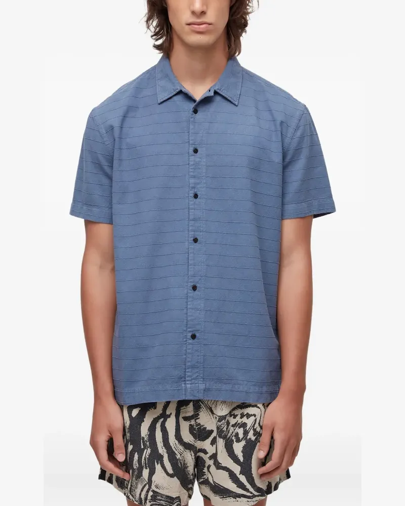 Osklen Gestreiftes Hemd mit kurzen Ärmeln - Blau Blau