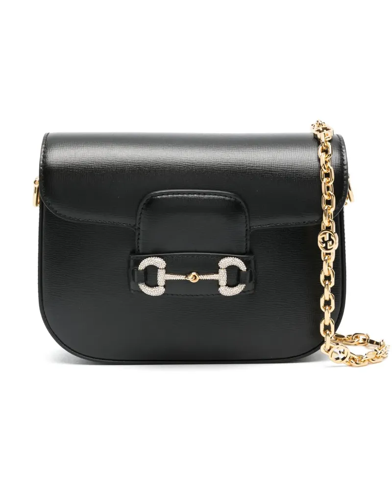 Gucci Mini Horsebit 1955 Schultertasche - Schwarz Schwarz