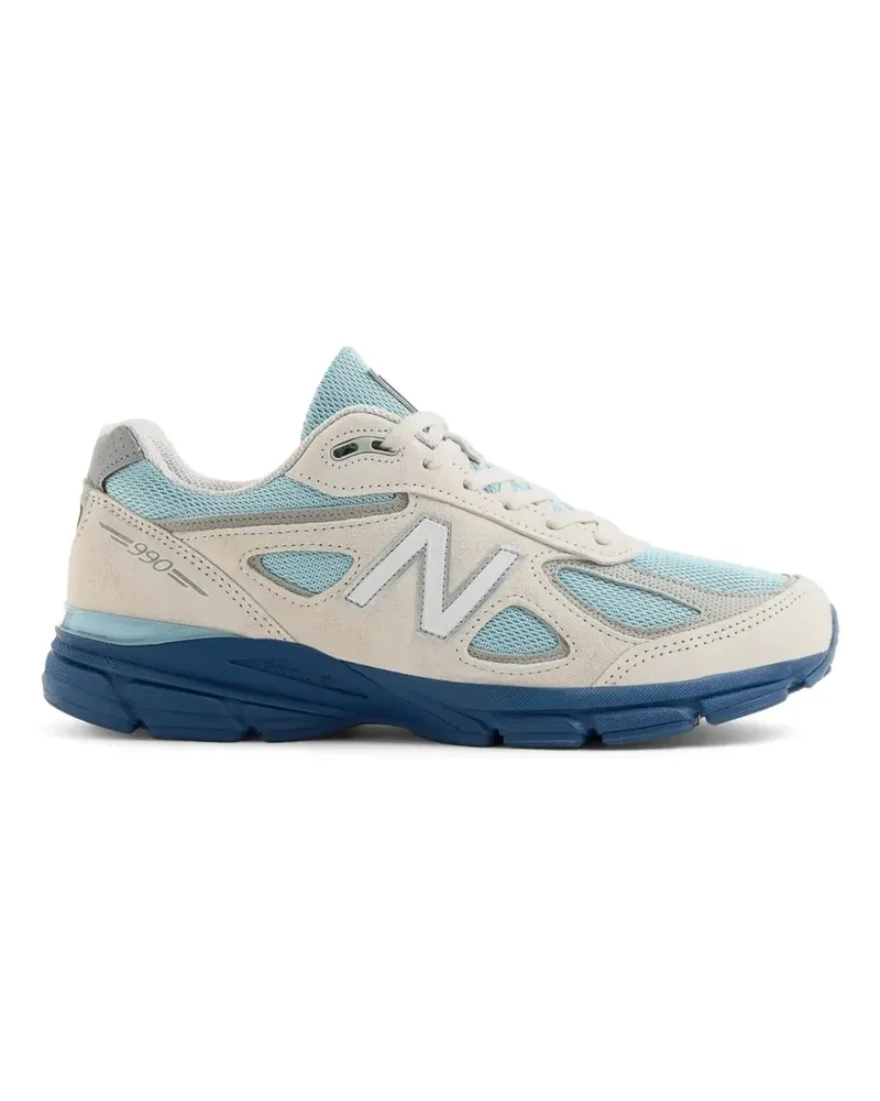 New Balance 990v4 Sneakers mit Mesh-Einsatz - Nude Nude
