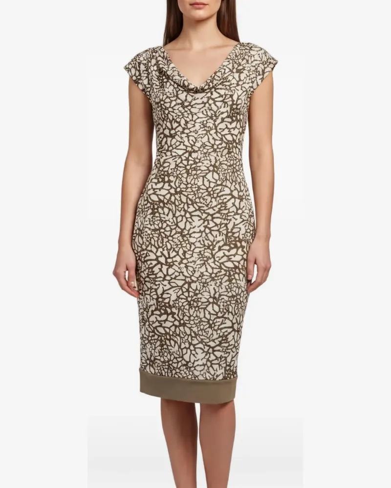 Diane von Furstenberg Midikleid mit Print - Braun Braun