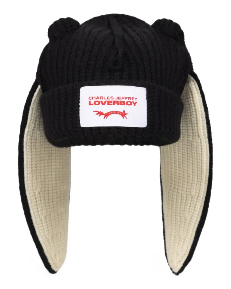 Charles Jeffrey Loverboy Chunky Bunny Beanie - Schwarz Schwarz