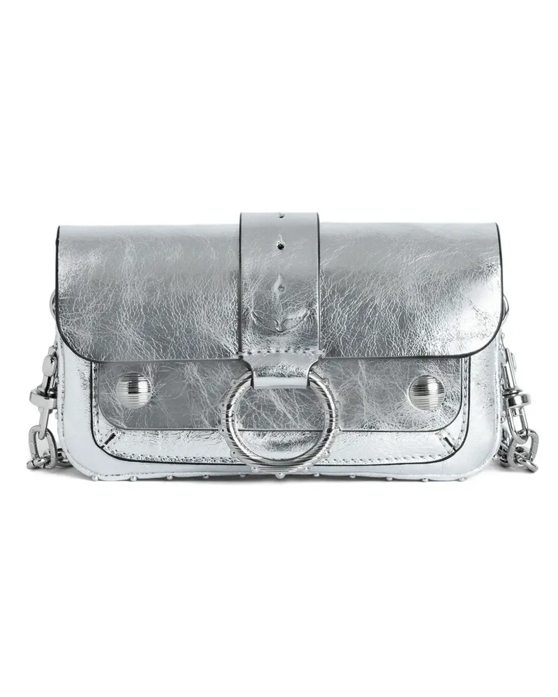 Zadig & Voltaire Umhängetasche in Metallic-Optik - Silber Silber