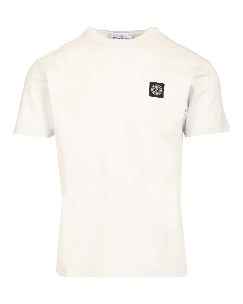 Stone Island logo patch t-shirt - Nude Nude
