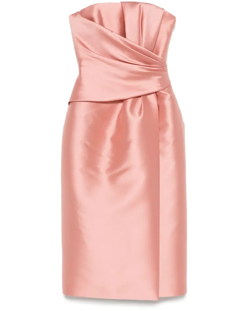 Alberta Ferretti Schulterfreies Midikleid - Rosa Rosa