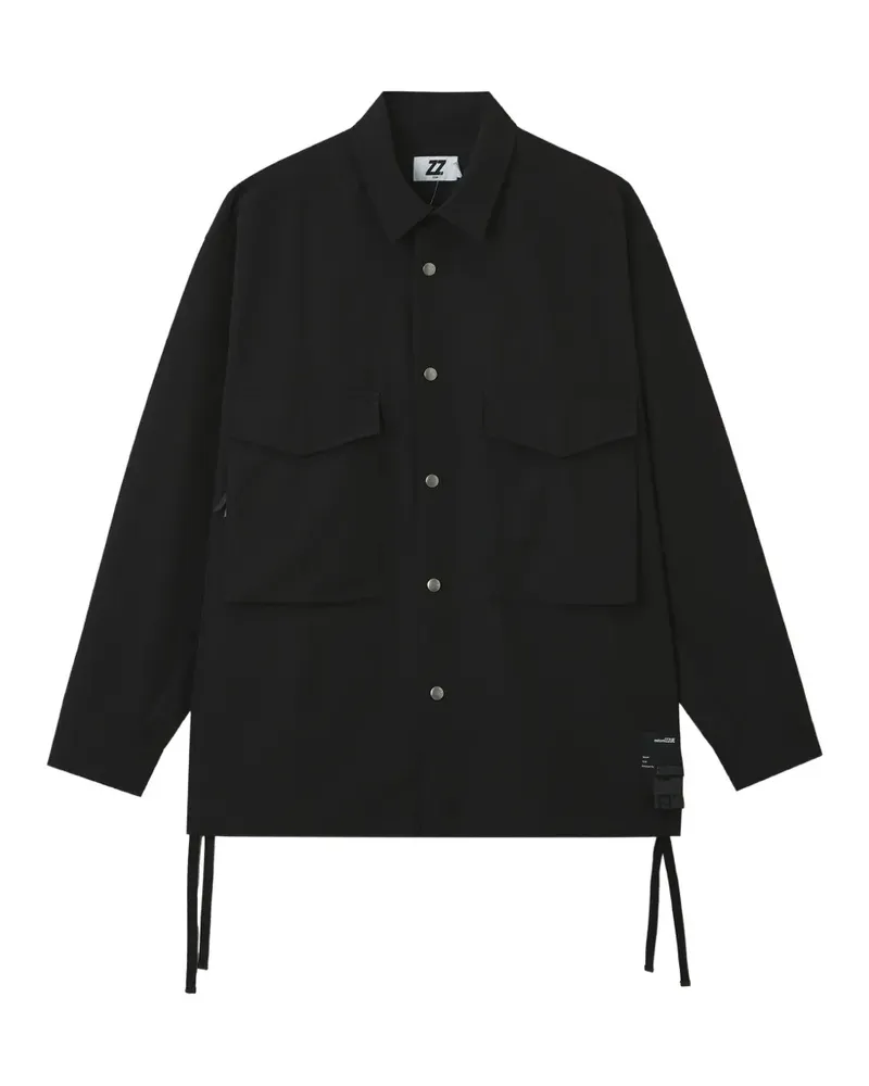 Izzue Jacke mit aufgesetzten Taschen - Schwarz Schwarz