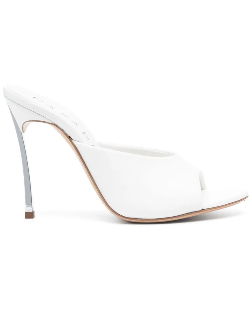 Casadei Blade Minorca Mules 110mm - Weiß Weiß