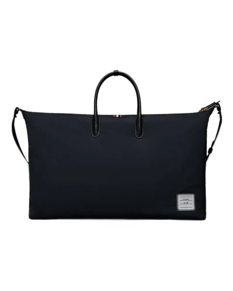 Thom Browne Tasche mit Logo-Patch - Schwarz Schwarz