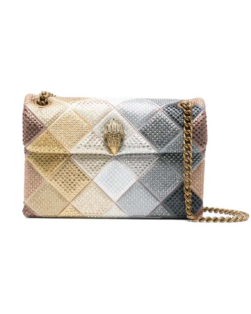 Kurt Geiger medium Kensington embellished diamond shoulder bag - Gold Gold