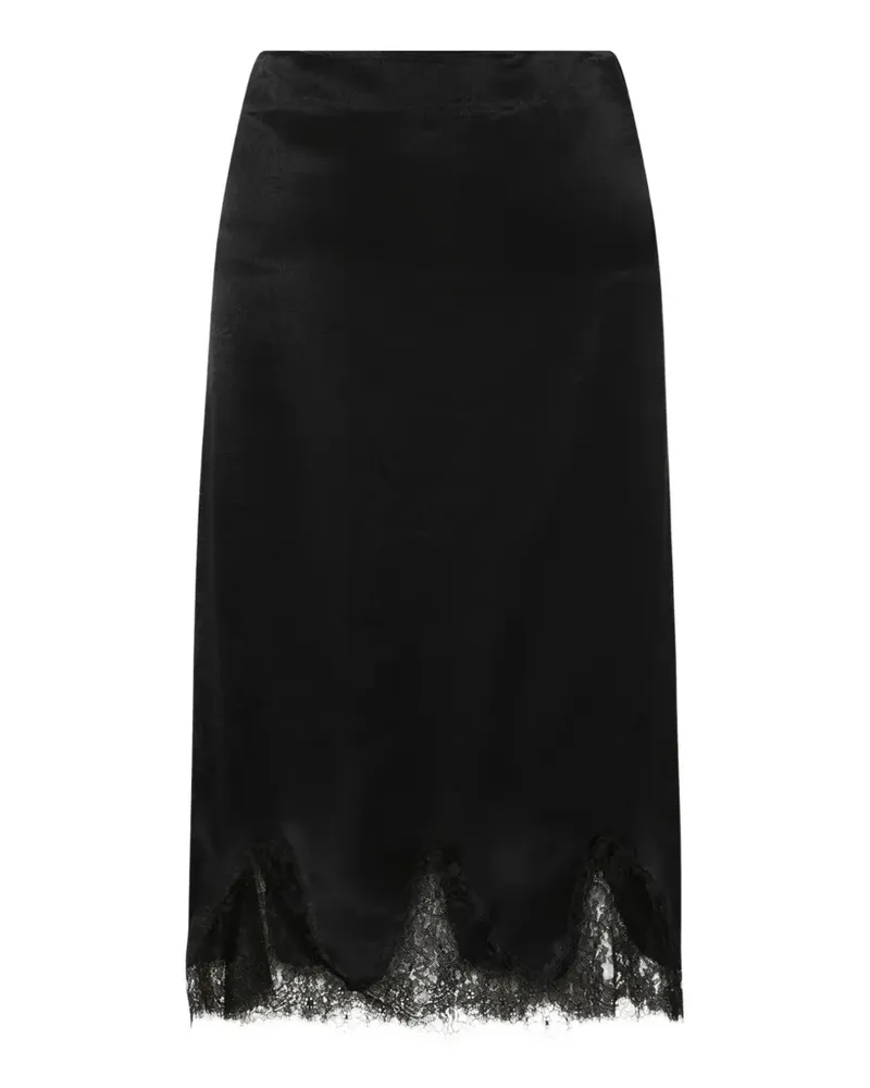 MARELLA Midirock mit Spitze - Schwarz Schwarz