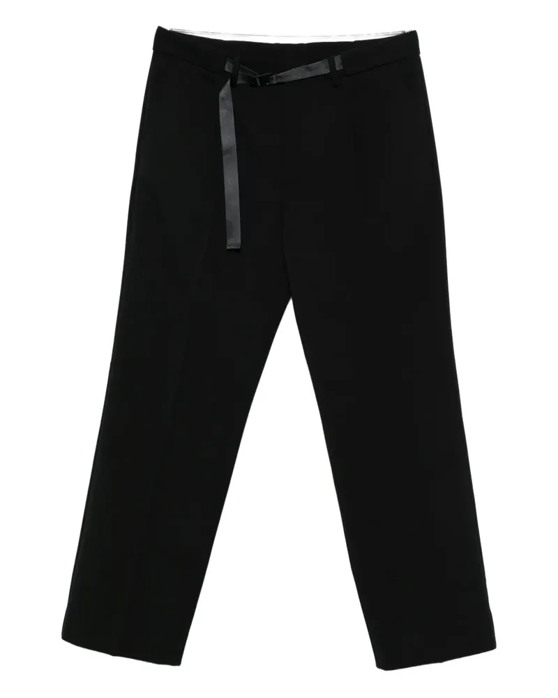 Moncler Straight-Leg-Hose mit Gürtel - Schwarz Schwarz
