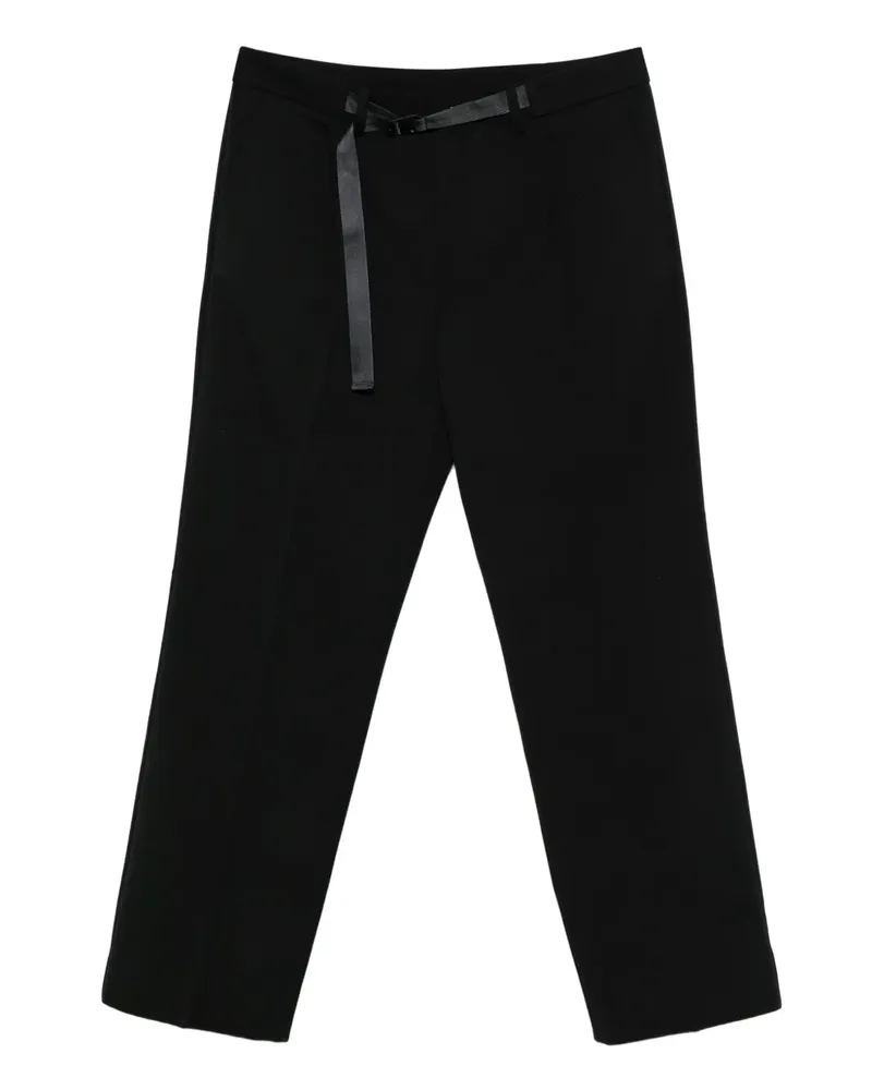 Moncler Straight-Leg-Hose mit Gürtel - Schwarz Schwarz