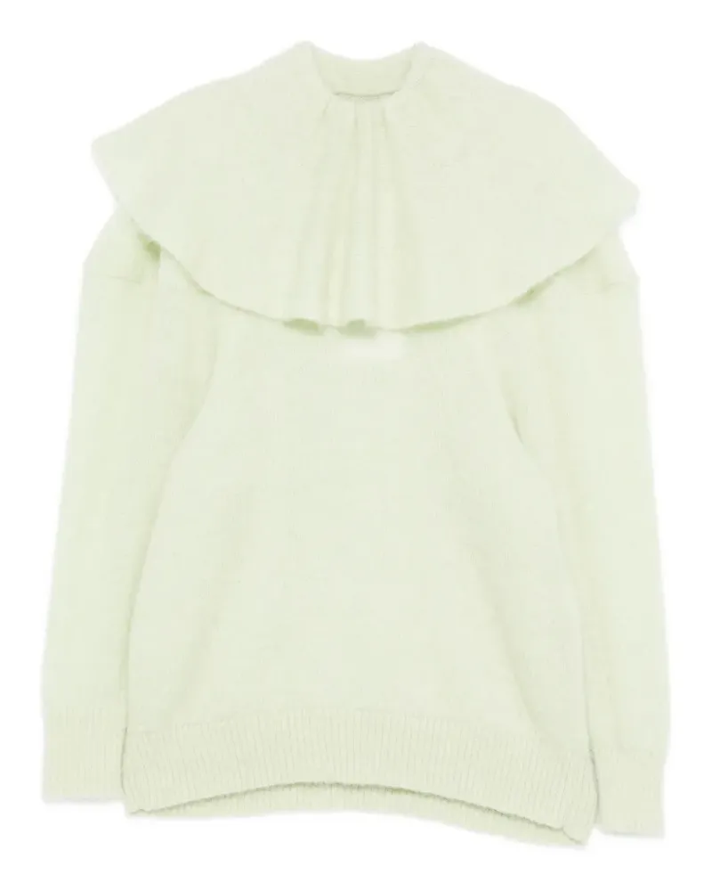 Viktor & Rolf Volant Pullover mit Rüschenkragen - Grün Grün