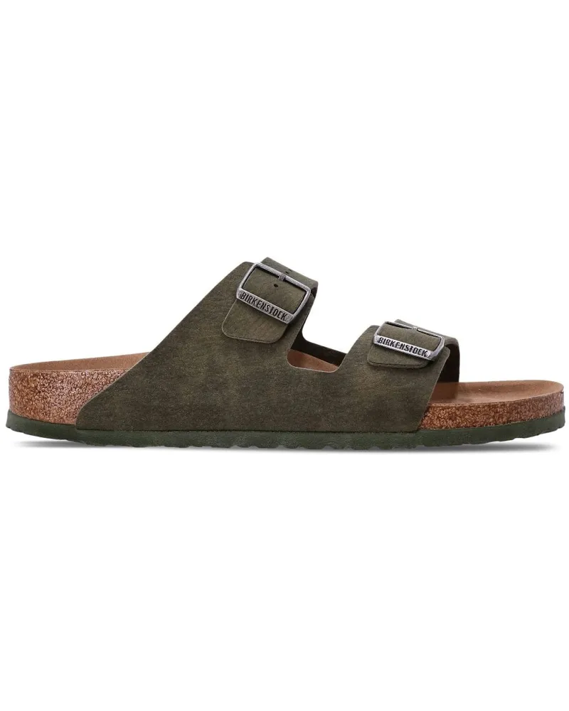 Birkenstock Arizona Pantoletten mit Schnallen - Grün Grün
