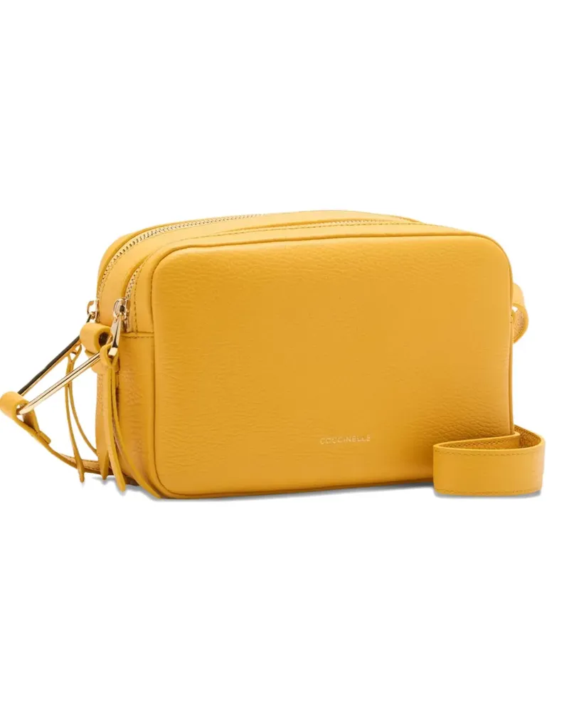 Coccinelle Malory leather crossbody bag - Gelb Gelb
