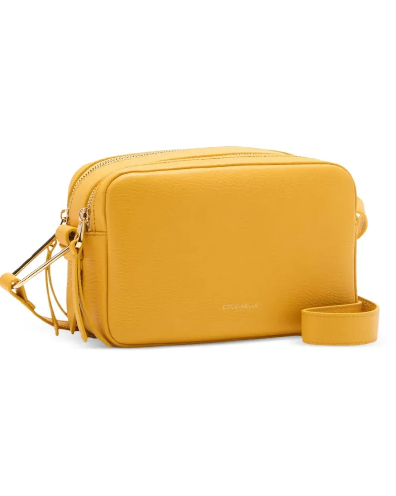 Coccinelle Malory leather crossbody bag - Gelb Gelb