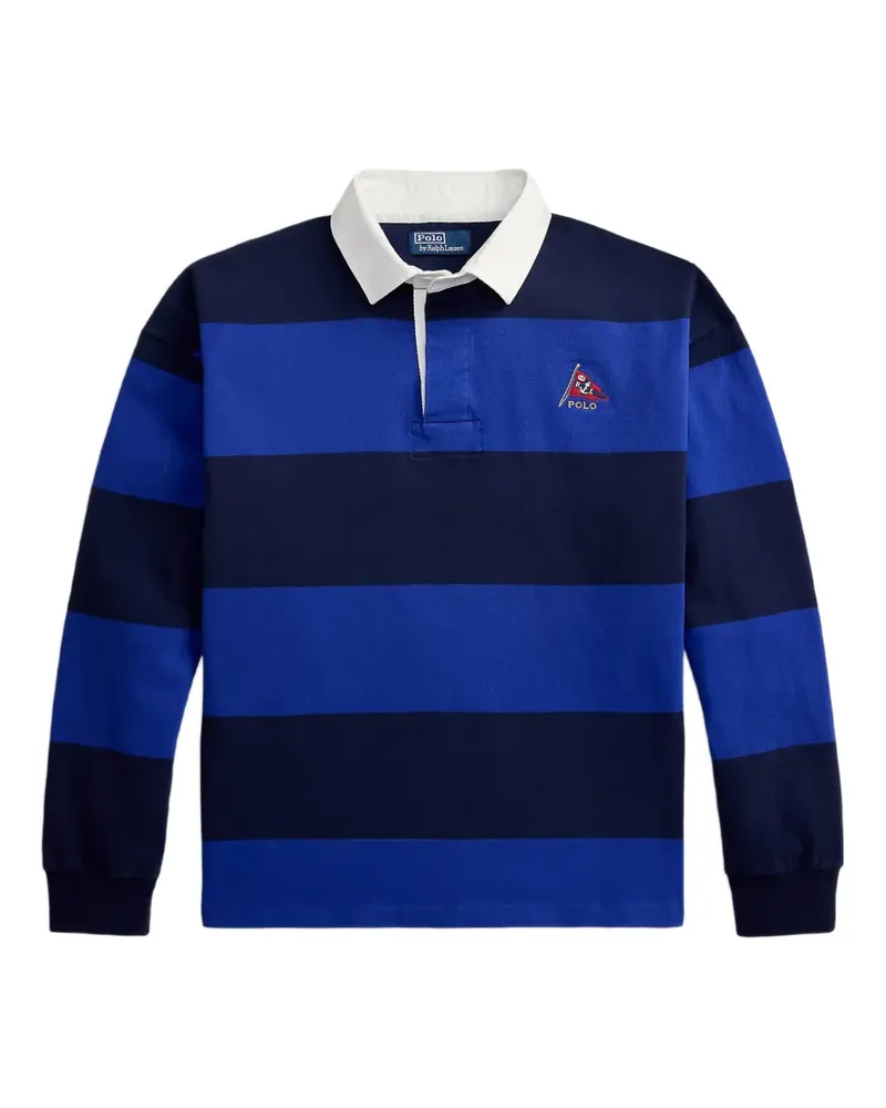 Ralph Lauren Gestreiftes Rugby-Shirt - Blau Blau