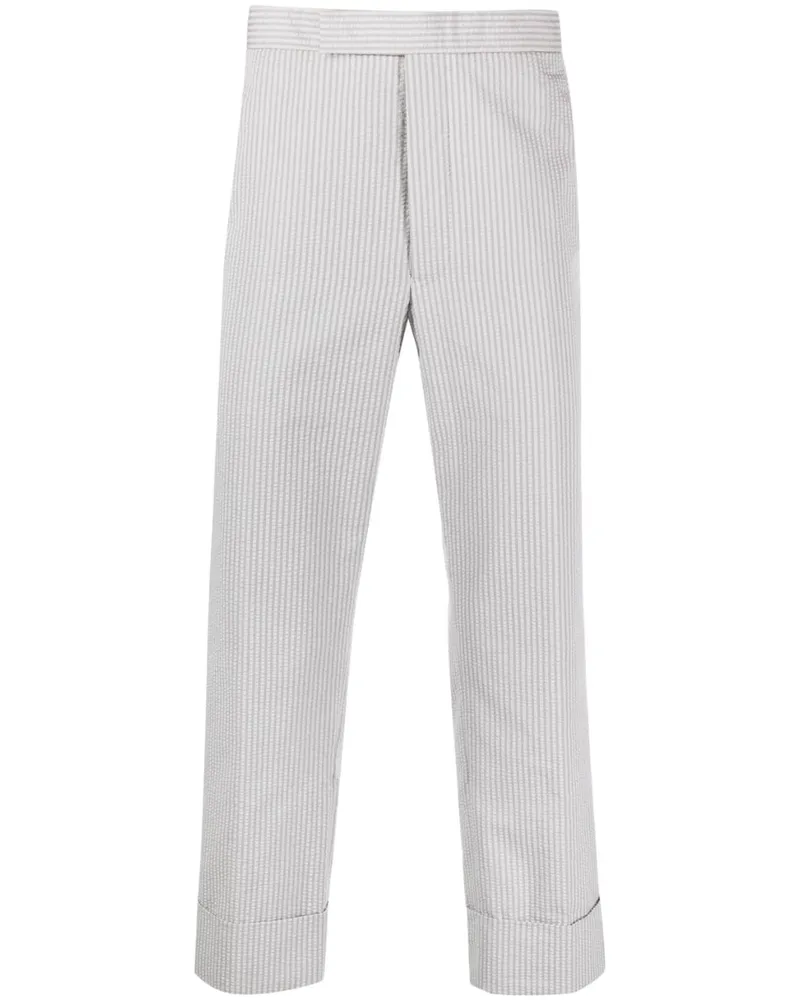Thom Browne Gestreifte Hose - Grau Grau